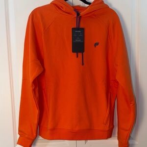 Fabletics the go to hoodie Orange phone pocket  Sweatshirt